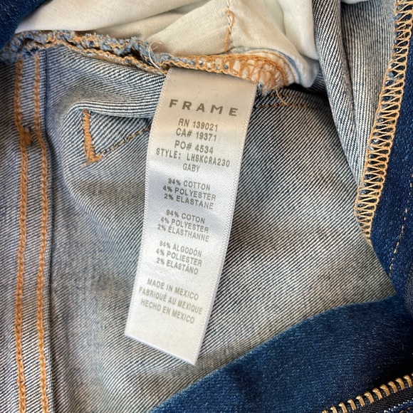 Frame LeHigh High Rise Ripped Jeans 30 - Picture 4 of 13